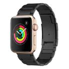 For Apple Watch Series 3 38mm Titanium Metal Watch Band(Black) - 1