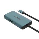 Onten C12 3 in 1 USB-C / Type-C to CFepress Type-A & SD & TF Card Reader(Pine Green) - 3