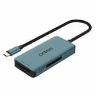 Onten C13 3 in 1 USB-C / Type-C to XQD & SD & TF Card Reader(Pine Green) - 1