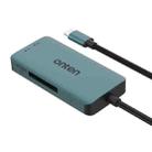 Onten C13 3 in 1 USB-C / Type-C to XQD & SD & TF Card Reader(Pine Green) - 3