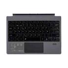 1089DC-ES Spanish Backlit Magnetic Bluetooth 3.0 Keyboard for Microsoft Surface Pro 7 / 6 / 2017 / 4 / 3(Grey) - 1