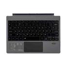 1089DC-RU Russian Backlit Magnetic Bluetooth 3.0 Keyboard for Microsoft Surface Pro 7 / 6 / 2017 / 4 / 3(Grey) - 1