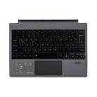 1089DC-DE German Backlit Magnetic Bluetooth 3.0 Keyboard for Microsoft Surface Pro 7 / 6 / 2017 / 4 / 3(Grey) - 1