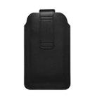 For 5.4-6.1inch Universal Ultra-Thin Wear-resistant Waist Bag Leather Phone Case(Black) - 3