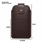 For 6.7-6.9inch Universal Ultra-Thin Wear-resistant Waist Bag Leather Phone Case(Brown) - 2