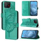 For Asus ROG Phone 8 Embossed Butterfly Leather Phone Case(Green) - 1