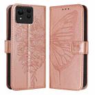 For Asus Zenfone 11 Ultra Embossed Butterfly Leather Phone Case(Rose Gold) - 2