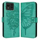 For Asus Zenfone 11 Ultra Embossed Butterfly Leather Phone Case(Green) - 2