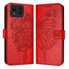 For Asus Zenfone 11 Ultra Embossed Butterfly Leather Phone Case(Red) - 2