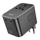 hoco AC17 Supporter PD 65W 2 x USB-C / Type-C + USB-A Universal Conversion Charger(Black) - 3
