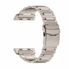 For Apple Watch SE 2023 44mm 26mm Safety Buckle Titanium Alloy Watch Band(Titanium) - 2