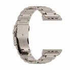 For Apple Watch SE 2023 44mm 26mm Safety Buckle Titanium Alloy Watch Band(Titanium) - 3