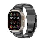 For Apple Watch Ultra 2 49mm 26mm Safety Buckle Titanium Alloy Watch Band(Black) - 1