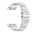 For Apple Watch Ultra 2 49mm 26mm Safety Buckle Titanium Alloy Watch Band(Silver) - 2