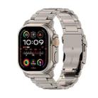 For Apple Watch Ultra 2 49mm 26mm Safety Buckle Titanium Alloy Watch Band(Titanium) - 1