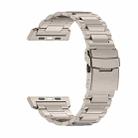 For Apple Watch Ultra 2 49mm 26mm Safety Buckle Titanium Alloy Watch Band(Titanium) - 2