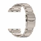 For Apple Watch SE 44mm 26mm Safety Buckle Titanium Alloy Watch Band(Titanium) - 2