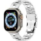 For Apple Watch Ultra 2 49mm Rice Ears Safety Buckle Titanium Alloy Watch Band(Silver) - 1