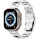 For Apple Watch Ultra 49mm Rice Ears Safety Buckle Titanium Alloy Watch Band(Silver) - 1