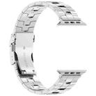 For Apple Watch Ultra 49mm Rice Ears Safety Buckle Titanium Alloy Watch Band(Silver) - 3