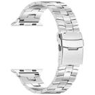 For Apple Watch Series 3 42mm Rice Ears Safety Buckle Titanium Alloy Watch Band(Silver) - 2