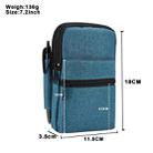 Denim Casual Waist Bag Crossbody Shoulder Bag(Blue) - 2