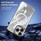 For iPhone 11 Pro Max Blade MagSafe Magnetic Gradient Glitter PC Phone Case(Purple) - 2