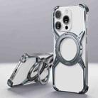 For iPhone 13 Pro Max / 14 Pro Max Aluminum Alloy Frameless 360-Degree Rotating Phone Case(Grey) - 1