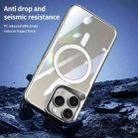 For iPhone 15 Pro Max Blade MagSafe Magnetic Transparent PC Phone Case(Titanium Grey) - 2