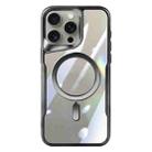 For iPhone 14 Pro Blade MagSafe Magnetic Transparent PC Phone Case(Black) - 1