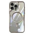 For iPhone 14 Pro Blade MagSafe Magnetic Transparent PC Phone Case(Titanium Grey) - 1