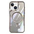 For iPhone 13 Blade MagSafe Magnetic Transparent PC Phone Case(Titanium Grey) - 1