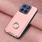 For Motorola Edge 60 Fusion / Edge 60 R20 Ring Card Holder Phone Case(Pink) - 2