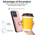 For Motorola Edge 60 Fusion / Edge 60 R20 Ring Card Holder Phone Case(Pink) - 3