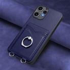 For Nothing CMF Phone 2 Pro R20 Ring Card Holder Phone Case(Blue) - 2