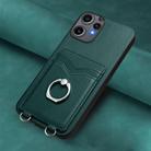 For Nothing CMF Phone 2 Pro R20 Ring Card Holder Phone Case(Green) - 2