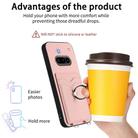 For Nothing Phone 3a R20 Ring Card Holder Phone Case(Pink) - 3