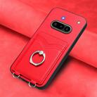 For Nothing Phone 3a R20 Ring Card Holder Phone Case(Red) - 2