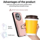 For Nothing Phone 3a Pro R20 Ring Card Holder Phone Case(Pink) - 3