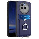 For Nothing Phone 3a Pro R20 Ring Card Holder Phone Case(Blue) - 1
