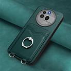 For Nothing Phone 3a Pro R20 Ring Card Holder Phone Case(Green) - 2