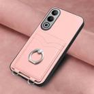 For OnePlus Nord CE4 / OPPO K12 5G R20 Ring Card Holder Phone Case(Pink) - 2