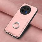 For OnePlus Ace 5 / Ace 5 Pro R20 Ring Card Holder Phone Case(Pink) - 2