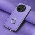 For OnePlus Ace 5 / Ace 5 Pro R20 Ring Card Holder Phone Case(Purple) - 2