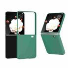 For Honor Magic V Flip 3 in 1 PC Frosted Skin Feel Full Coverage Phone Case(Green) - 1
