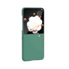 For Honor Magic V Flip 3 in 1 PC Frosted Skin Feel Full Coverage Phone Case(Green) - 2