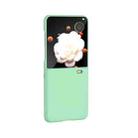 For Honor Magic V Flip 3 in 1 PC Frosted Skin Feel Full Coverage Phone Case(Light Green) - 2