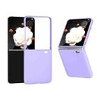 For Honor Magic V Flip 3 in 1 PC Frosted Skin Feel Full Coverage Phone Case(Purple) - 1