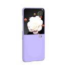 For Honor Magic V Flip 3 in 1 PC Frosted Skin Feel Full Coverage Phone Case(Purple) - 2