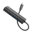 hoco HB42 4 in 1 USB-C / Type-C to USB3.0x3+RJ45 Gigabit Network Card Converter, Length: 0.2m(Black) - 3